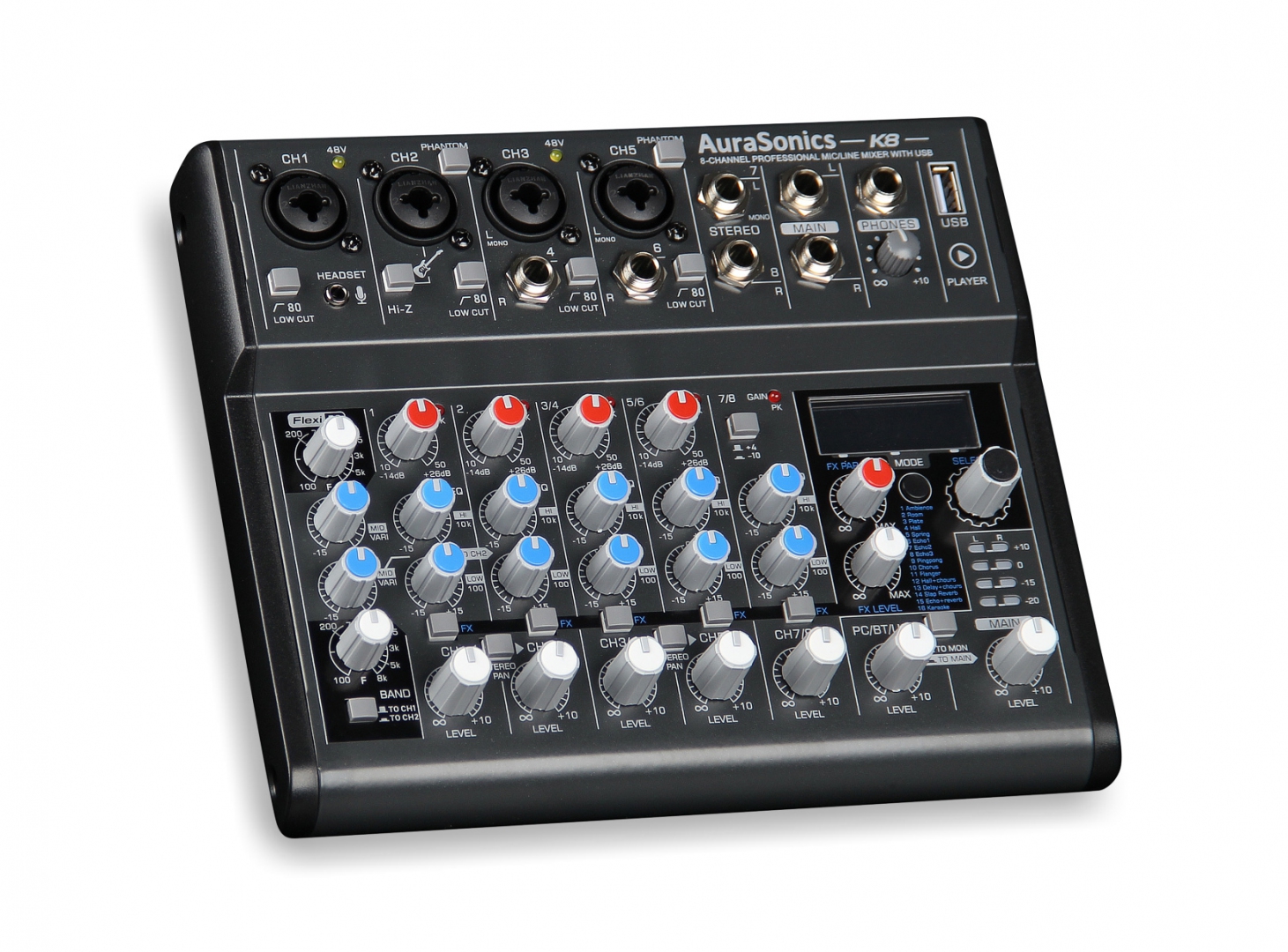 AuraSonics K8 компактный микшерный пульт в Тобольске