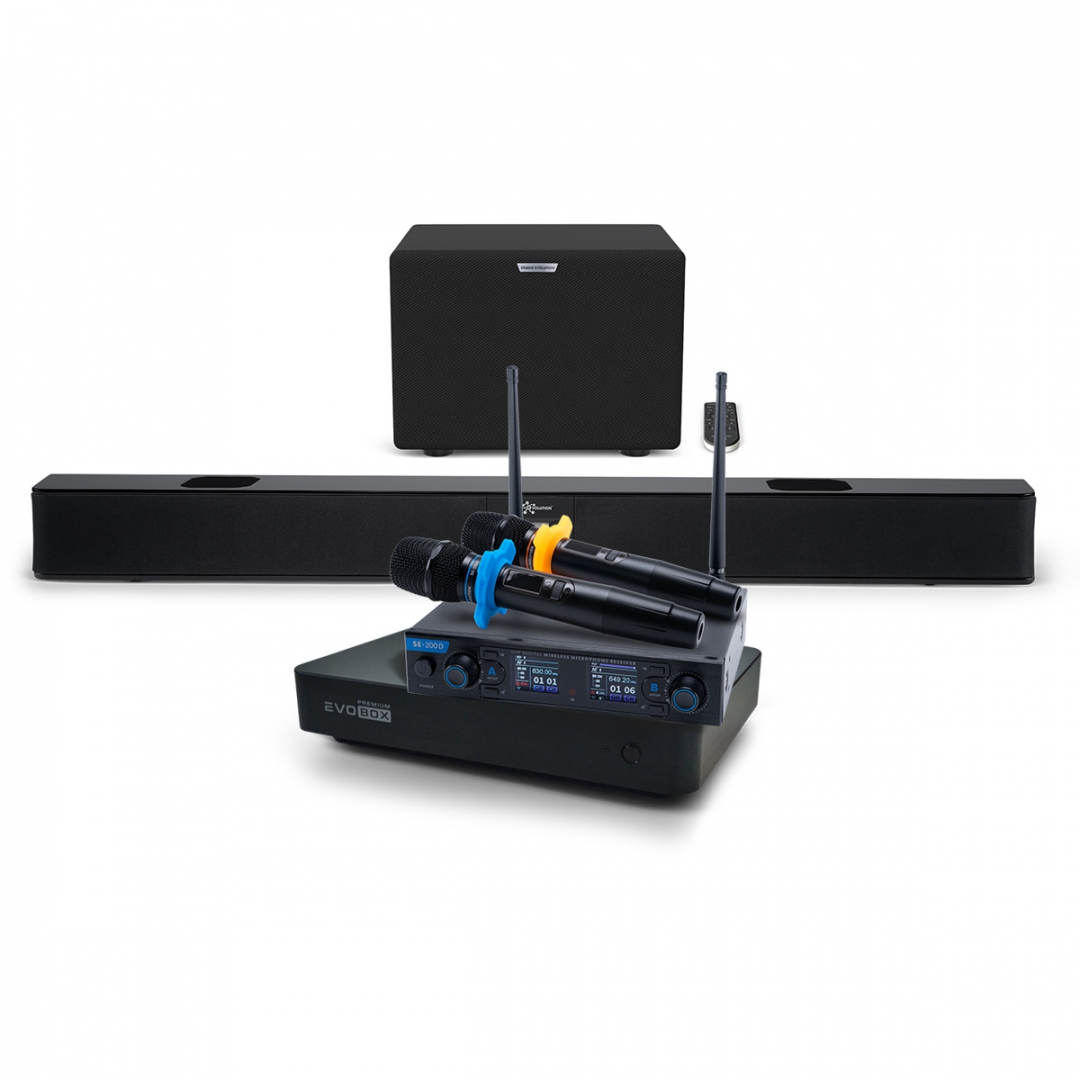 Hi-End караоке-система EVOBOX Premium + EvoSoundBar (саундбар с караоке) в Тобольске