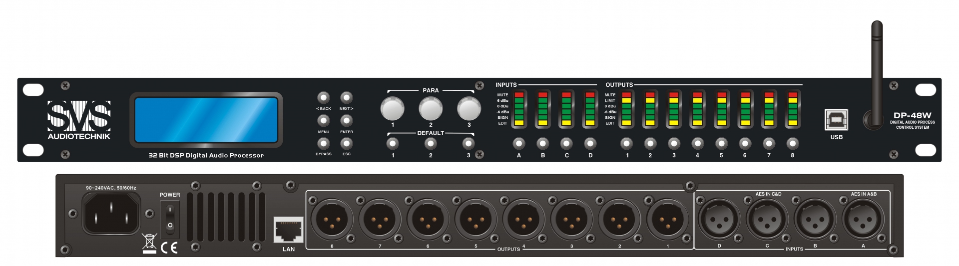 SVS Audiotechnik DP-48W Цифровой процессор: 4 входа 8 выходов в Тобольске