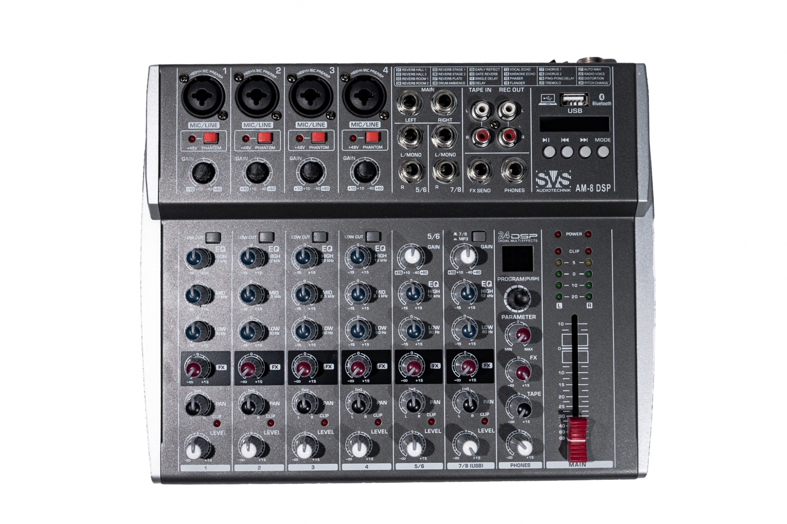 SVS Audiotechnik mixers AM-8 DSP Микшерный пульт аналоговый, 8-канальный в Тобольске